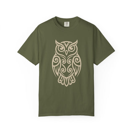 Tribal Owl T-Shirt | Intricate Celtic Knot Wisdom Unisex Unisex Tee