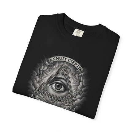 Eye of Providence Graphic T-Shirt | Annuit Coeptis Seal Tee