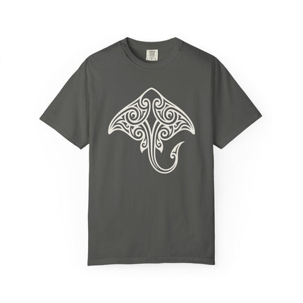 Tribal Stingray T-Shirt | Maori Polynesian Ocean Life Graphic Tee