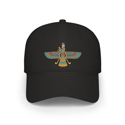 Faravahar DTF Print Baseball Cap | Ancient Iranian Art Zoroastrian Hat