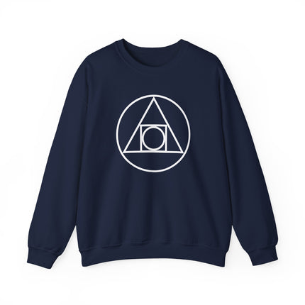 Sacred Geometry Philosopher's Stone alchemy symbol pullover sweatshirt design.