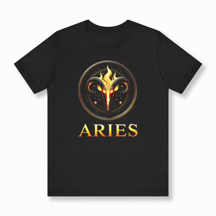 Aries Zodiac Fire Sign T-Shirt | Astrology Symbol Tee | V22