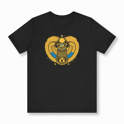 Egyptian Scarab Beetle with Wings T-Shirt | Khepri Mythology Tee | V10