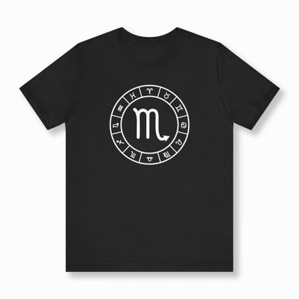 Scorpio Zodiac Sign T-Shirt | Astrology Symbol Unisex Tee | V2