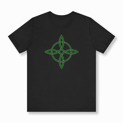 Green Witch's Knot Celtic Protection T-Shirt | V2