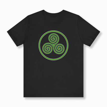 Celtic Triskele T-Shirt | Irish Triple Spiral Knot Tee | V6