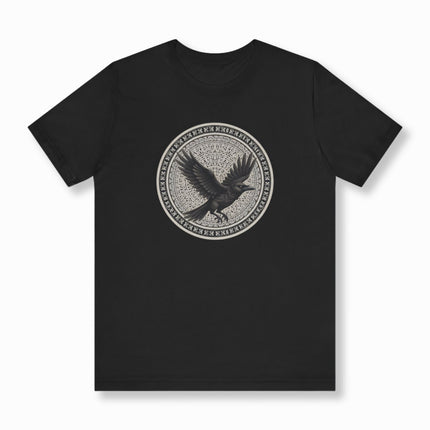 Norse Raven T-Shirt | Flying Viking Bird Tee | V12