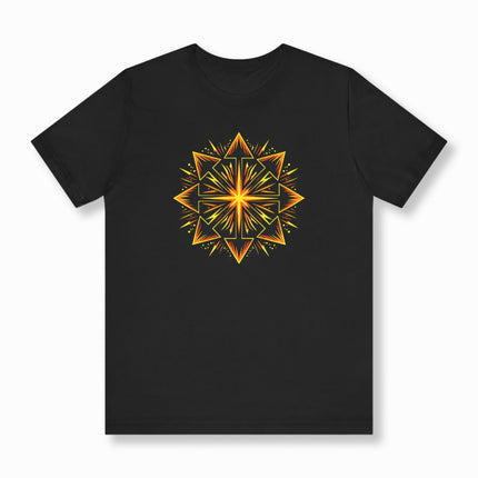 Chaos Star T-Shirt | Fiery Esoteric Arrow Symbol Tee | V2
