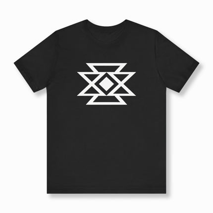 Butterfly Geometric Symbol T-Shirt | Native American Inspired Unisex Tee V1