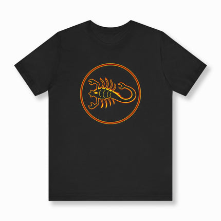 Scorpion Fire Graphic T-Shirt | Zodiac Streetwear Tee | V1