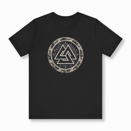 Asgard Symbol Viking T-Shirt | Symbolic Norse Shield Tee | V13