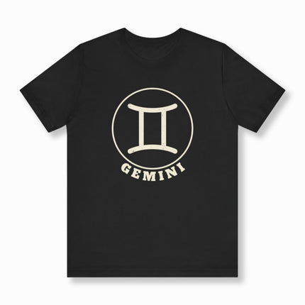Gemini Zodiac Sign T-Shirt | Astrology Symbol Tee | V6