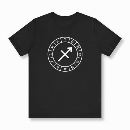 Sagittarius Astrology Sign T-Shirt | Zodiac Symbol Unisex Tee | V2