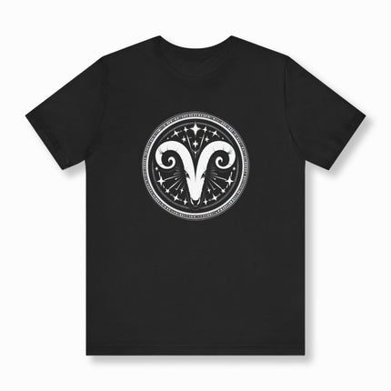 Aries Ram Zodiac T-Shirt | Astrology Sign Tee | V18