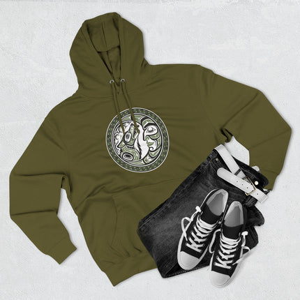 Formline Grandmother Moon Sacred Circle Hoodie | Tribal Mask Art