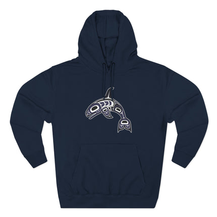 Indigenous Orca Hoodie | Pacific Northwest Killer Whale Art Pullover Hoodie