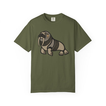 Inuit Walrus Graphic T-Shirt | Arctic Indigenous Symbol Tee | Comfort Colors