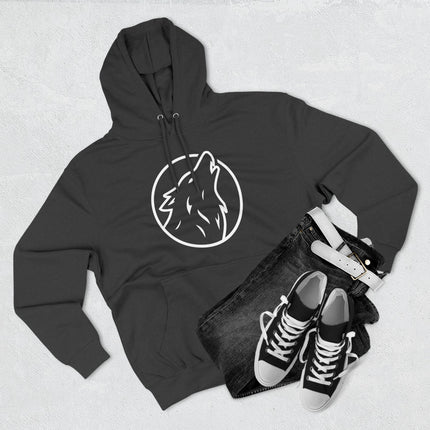 Howling Wolf Circle Graphic Hoodie | Graphic Unisex Pullover V1