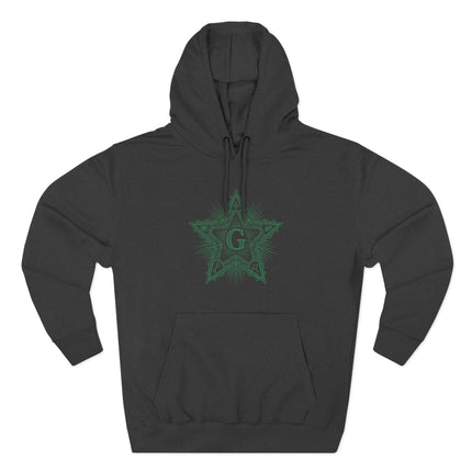 Masonic Blazing Star Hoodie - Freemasonry Sacred Geometry Pullover