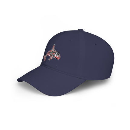 Formline Orca DTF Print Baseball Cap | Northwest Coast Culture Hat
