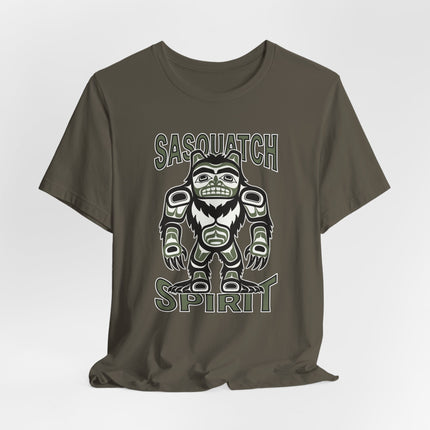 Sasquatch Spirit Bigfoot T-Shirt | Pacific Northwest Indigenous Art Tee | Spirit