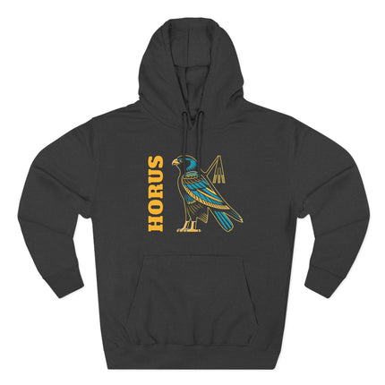 Horus Falcon Graphic Hoodie | Ancient Egyptian Mythology Unisex Pullover V3