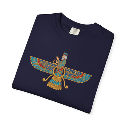 Faravahar Ancient Persian Symbol T-Shirt | Zoroastrianism Graphic Tee