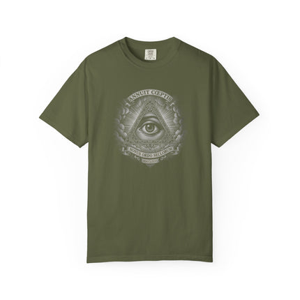 Eye of Providence Graphic T-Shirt | Annuit Coeptis Seal Tee