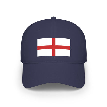 St. George's Cross England flag baseball cap in navy blue.