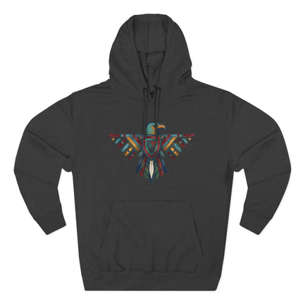 Colorful Thunderbird Hoodie | Native American Inspired Geometric Pullover Hoodie