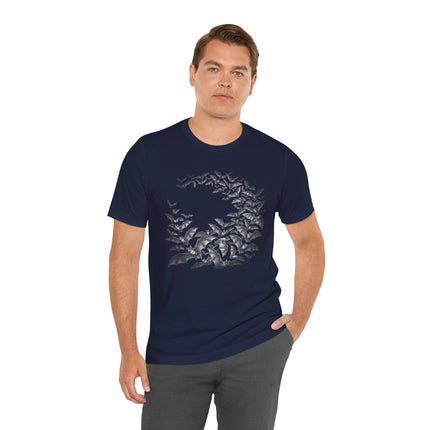 Gothic Bat Swarm T-Shirt | Flying Bats Graphic Tee