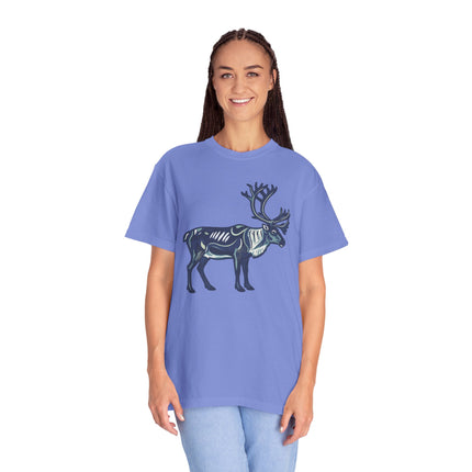 Inuit Inspired Caribou Symbol T-Shirt | Arctic Reindeer Graphic