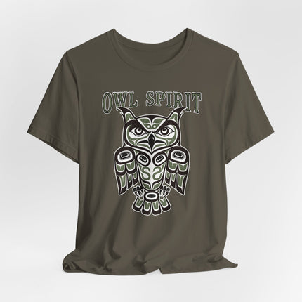 Owl Spirit Haida Formline Art T-Shirt | Indigenous Tribal Owl Tee | Spirit