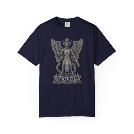 Pazuzu T-Shirt | Winged Mesopotamian Demon and Ornate Lettering