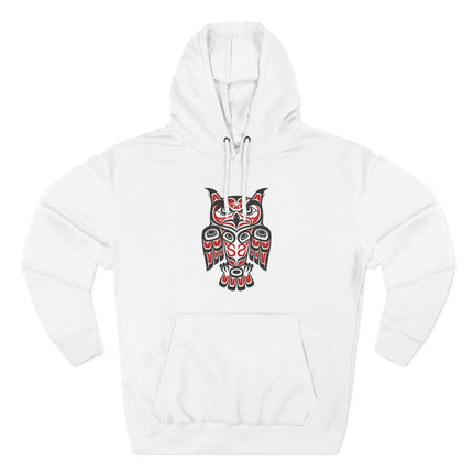 Northwest Coast Owl Hoodie | Indigenous Formline Art Pullover Hoodie