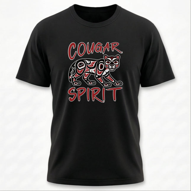 Cougar Spirit T-Shirt | Native American Art Mountain Lion Animal Totem | Spirit