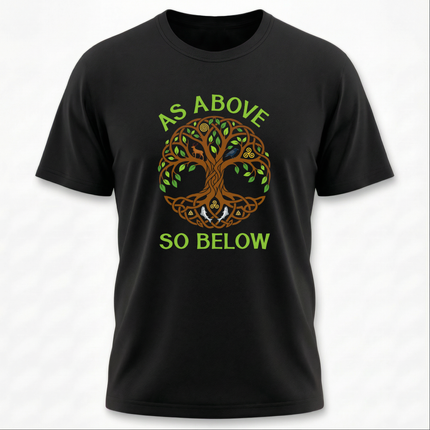 As Above So Below Tree of Life T-Shirt | Celtic Spiritual Tee | 2