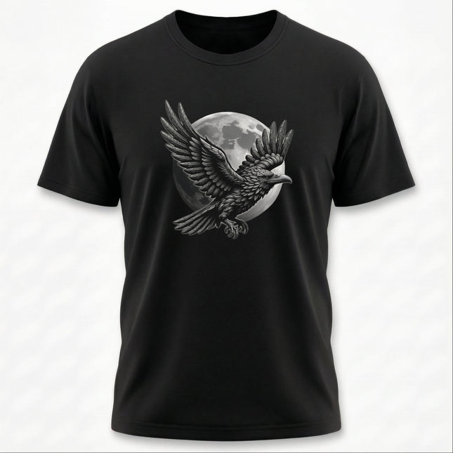 Raven Moon Graphic T-Shirt | Norse Mythology Tee | V15