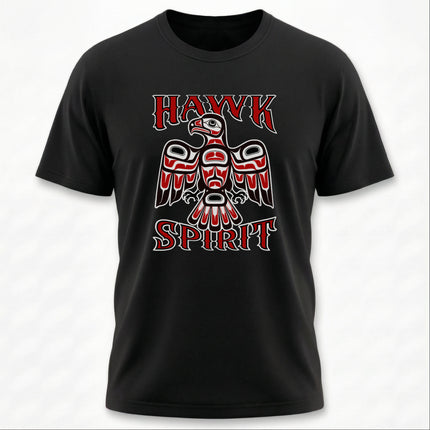 Hawk Spirit Native American Art T-Shirt | Indigenous Formline Totem Tee | Spirit