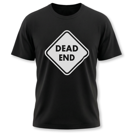 DEAD END Road Sign T-Shirt | Warning Symbol Graphic Tee