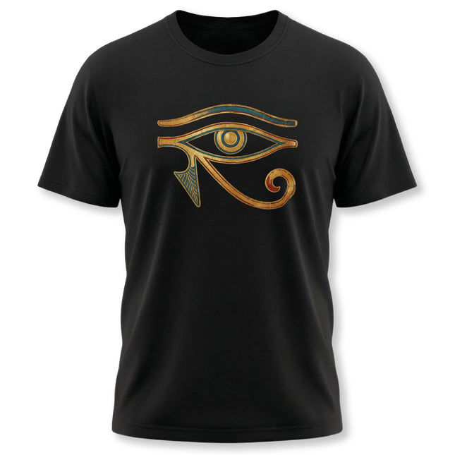 Golden Eye of Horus T-Shirt | Egyptian Mythology Symbol Tee