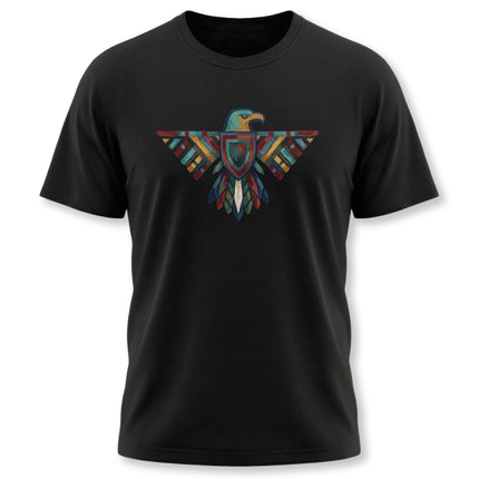 Colorful Geometric Thunderbird T-Shirt | Native American Tribal Eagle Tee