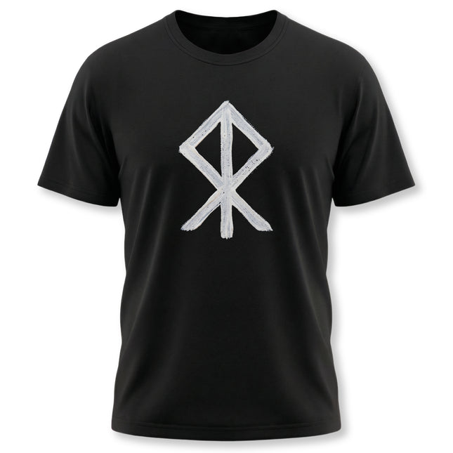Courage Bind Rune Symbol T-Shirt | Norse Elder Futhark Magic Viking Warrior Tee