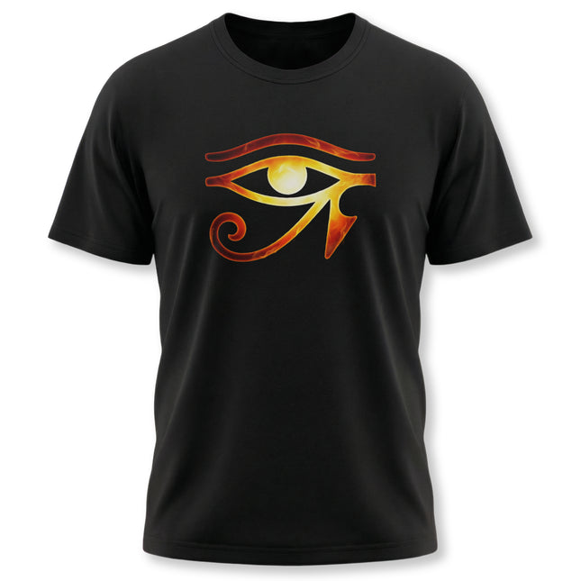 Eye of Ra Fiery T-Shirt | Egyptian Sun Symbol Mythology Tee