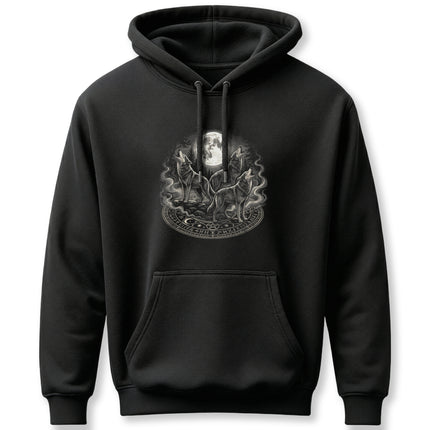 Wolf Moon Howling Wolves Graphic Hoodie - Canine Spirit