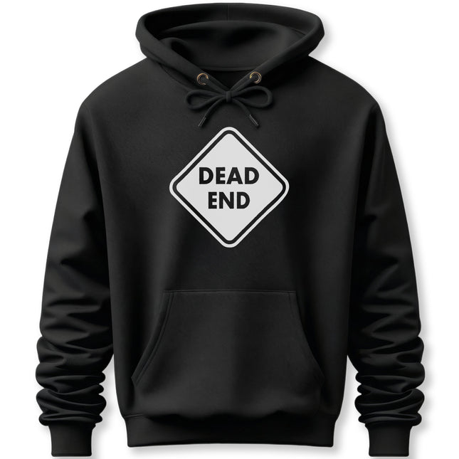 Dead End Sign Hoodie | Road Warning Graphic Pullover Hoodie