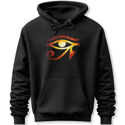 Eye of Ra Fiery Hoodie | Ancient Egyptian Sun God Pullover Hoodie