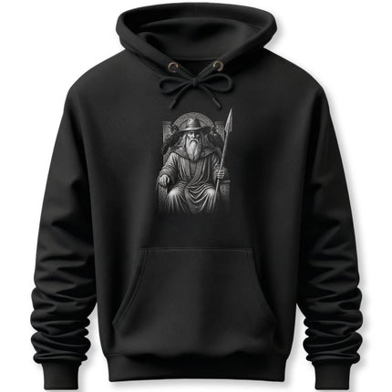 Odin Allfather Norse Mythology Hoodie | Viking God Ravens Spear Pullover Hoodie