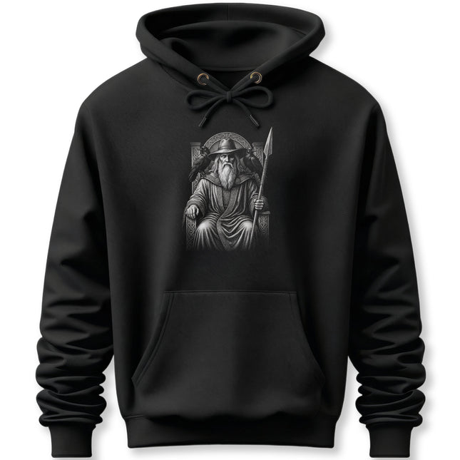 Odin Allfather Norse Mythology Hoodie | Viking God Ravens Spear Pullover Hoodie