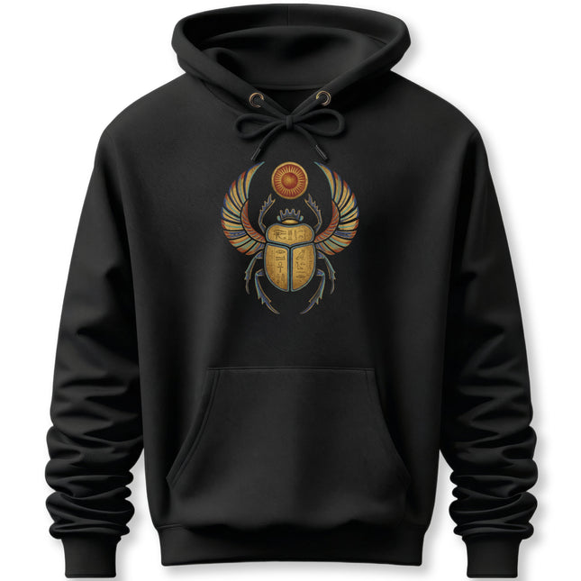 Khepri Scarab Egyptian Mythology Hoodie | Sun God Pullover Hoodie